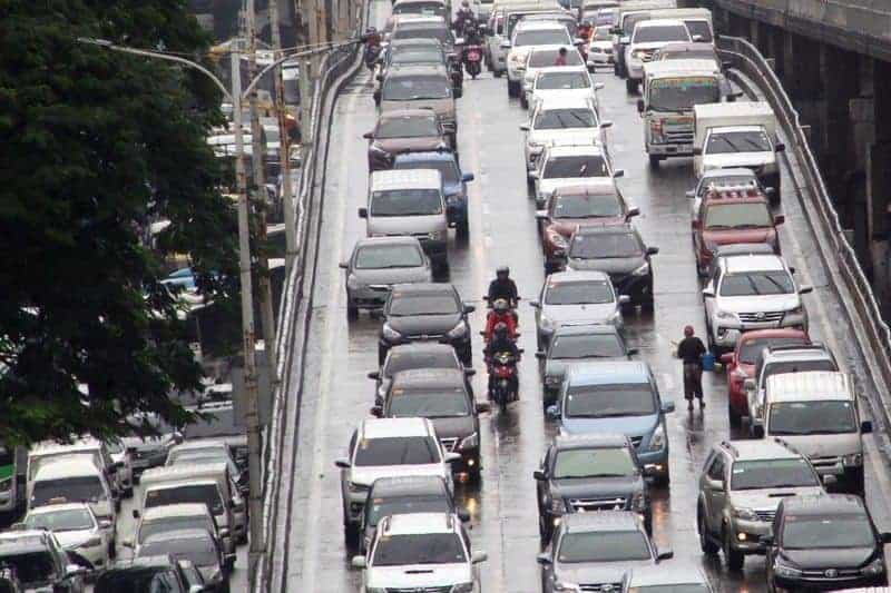 EDSA traffic Car accident
