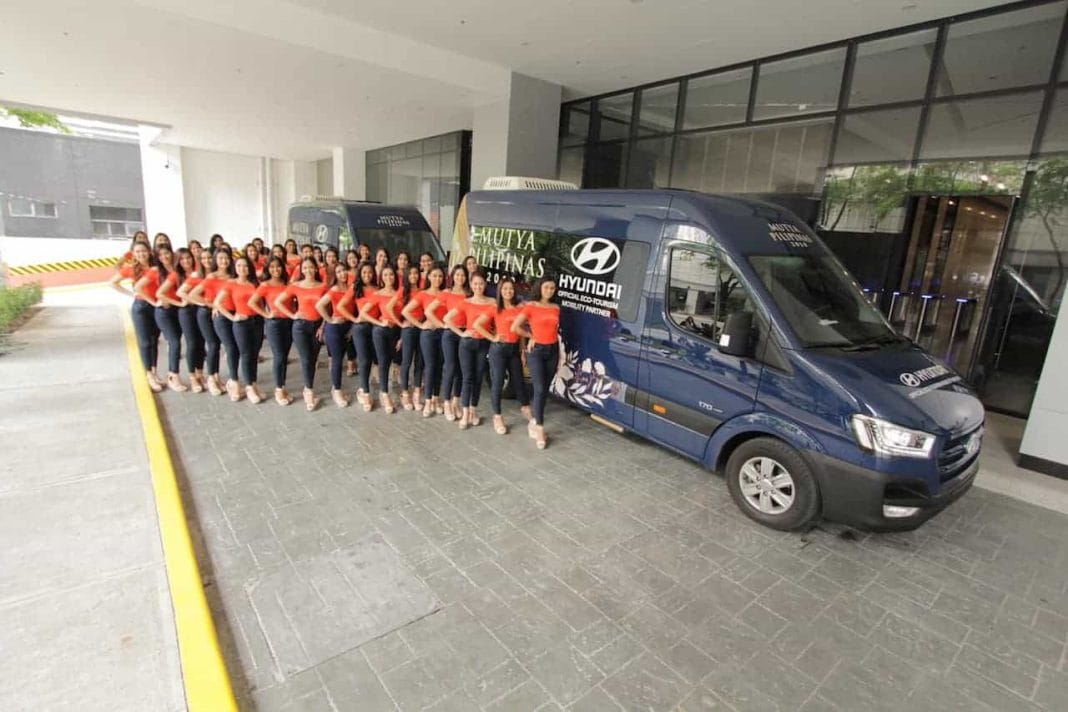 Mutya Pilipinas with H350 vans